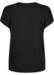 Trænings t-shirt med rund hals, Black, Packshot image number 1