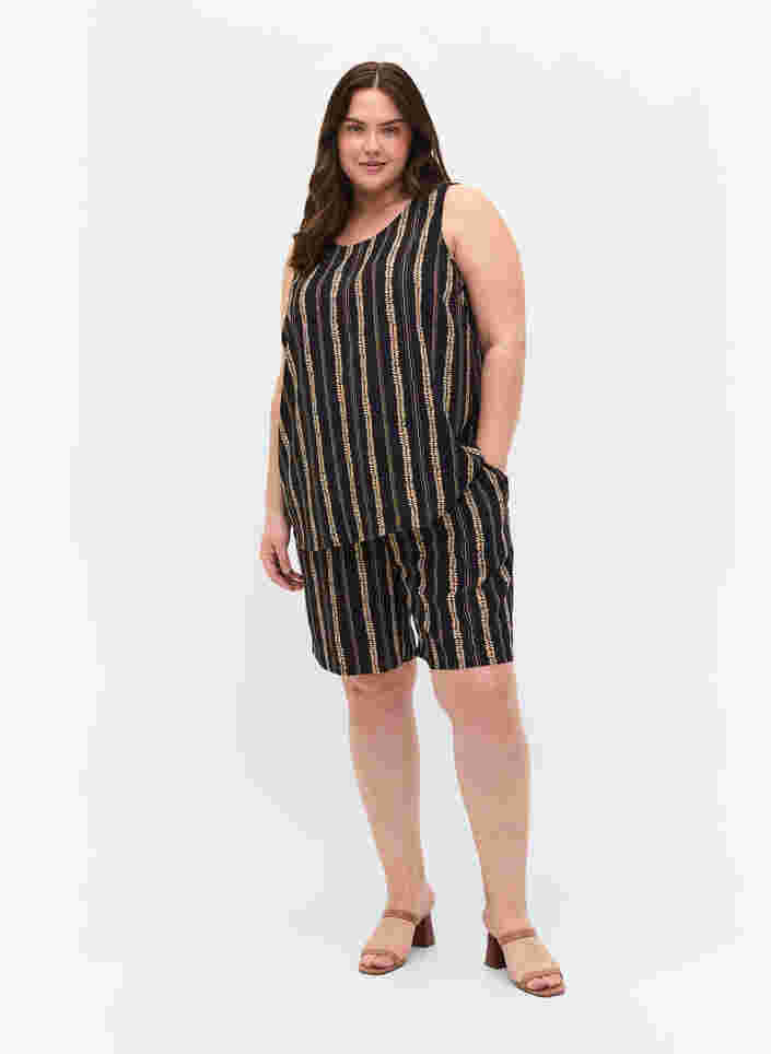 Printede shorts med lommer, Graphic Stripe, Model