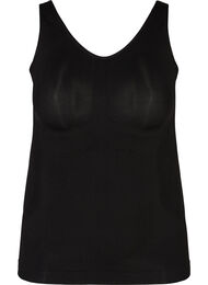 Shapewear top med brede stropper, Sort