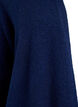 Meleret strik cardigan med lommer, Bl&aring;, Packshot image number 2
