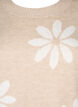 Strikbluse med blomster, Simply Taupe Comb, Packshot image number 2