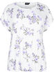 T-shirt med blomsterprint, Lilla, Packshot image number 0