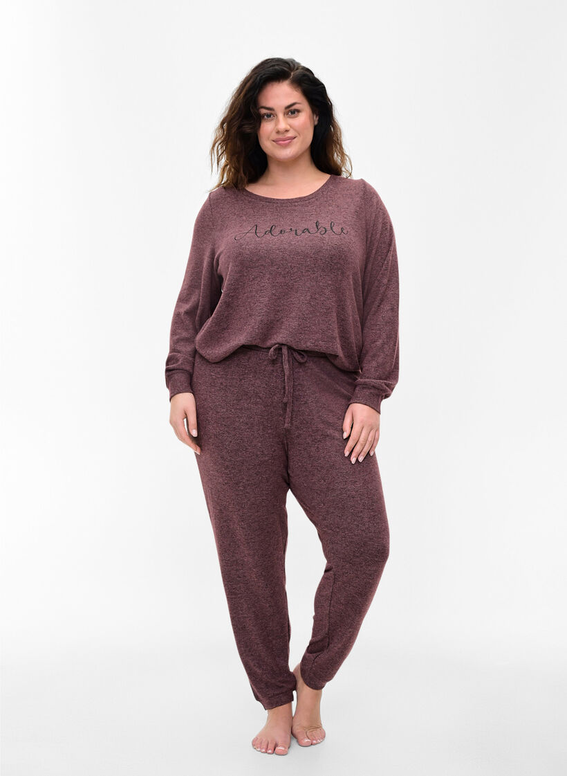 Meleret bluse i viskosemix , Port Royal Mel, Model image number 2