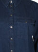 Denimjakke med brystlomme, Unwashed Denim, Packshot image number 2