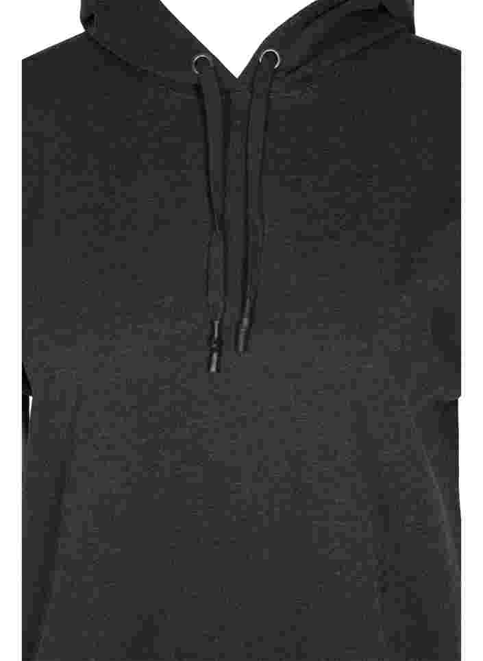 Sweatkjole med hætte og korte ærmer, Black DGM ASS, Packshot image number 2