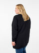 Sweat tunika med eyelets, Black, Model image number 1