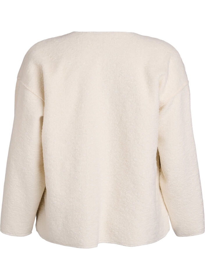 L&oslash;s cardigan med lommer, Vanilla, Packshot image number 1