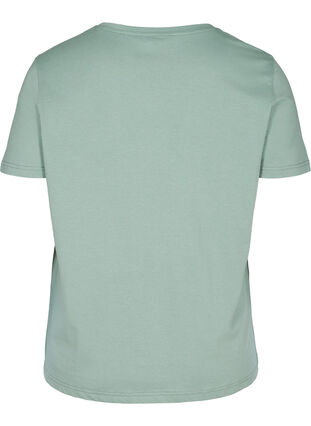 Kortærmet bomulds t-shirt med tryk , Chinois Green SIMPLE, Packshot image number 1