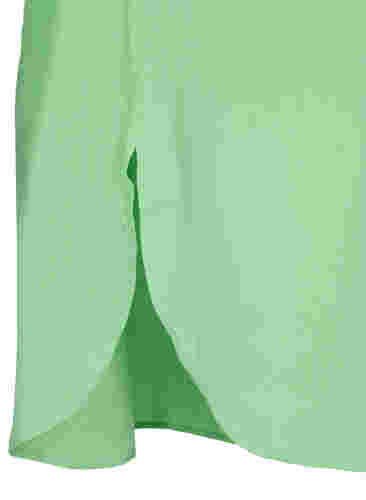 Lang viskose skjorte med 2/4 ærmer, Summer Green, Packshot image number 3