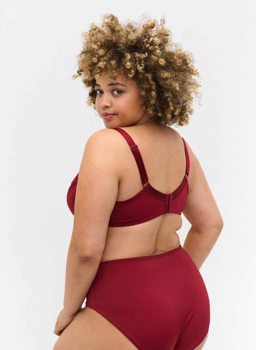 Balconette blonde bh med b&oslash;jle, Rhubarb, Model image number 1