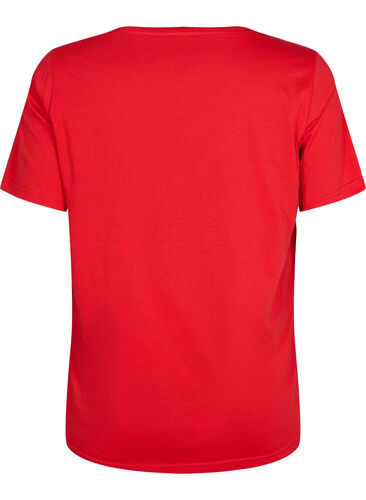 FLASH - T-shirt med motiv, High Risk Red, Packshot image number 1