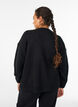 Strik cardigan med lynl&aring;s, Sort, Model image number 2