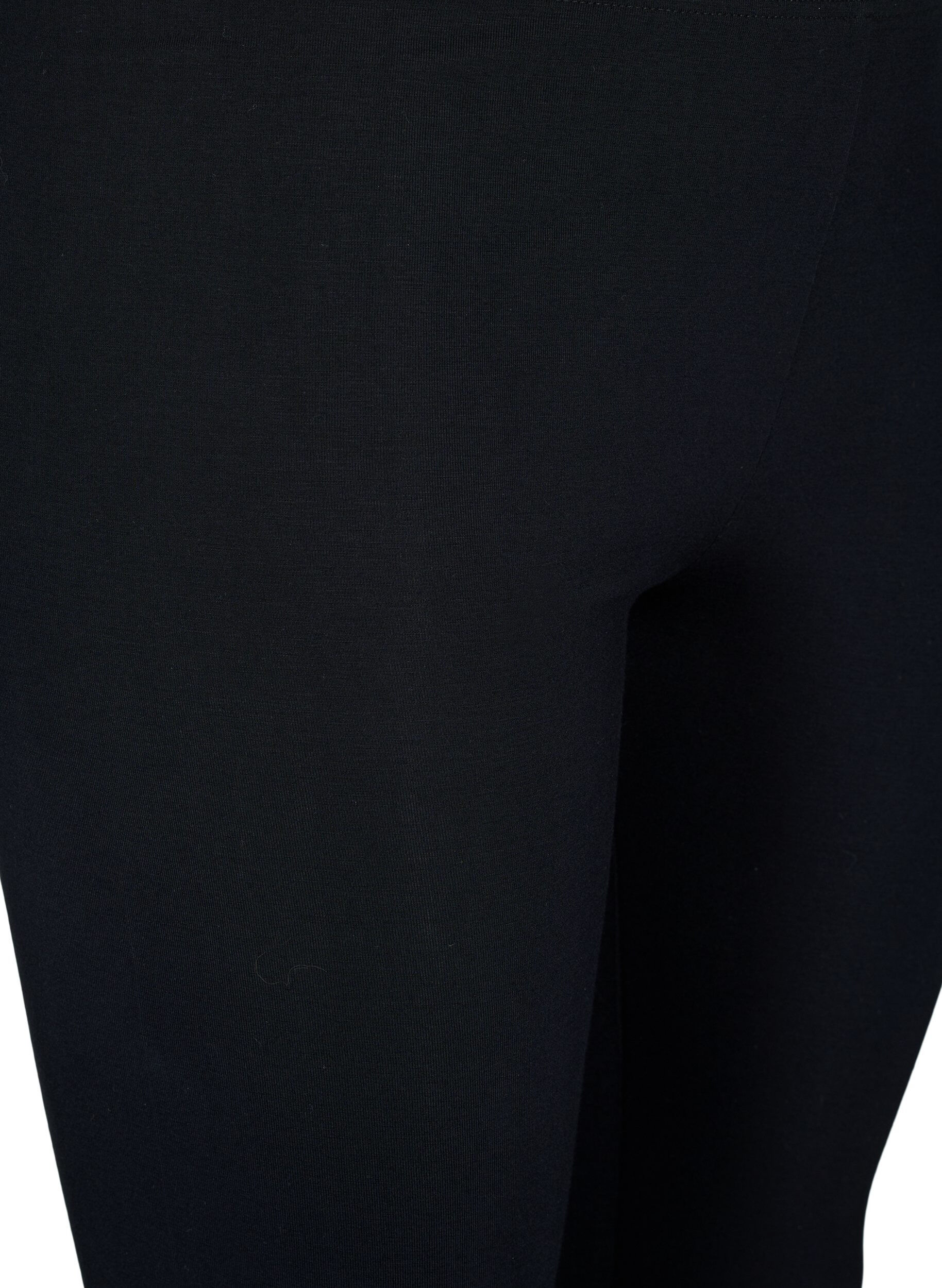 Zizzi Viskose leggings med similisten, Black, Packshot image number 2