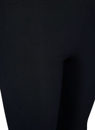 Viskose leggings med similisten, Black, Packshot image number 2