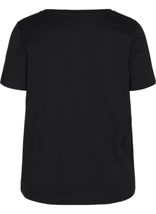 Trænings t-shirt med print, Black w. LFT, Packshot image number 1
