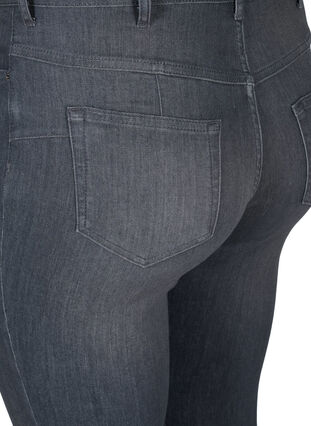 Amy jeans med høj talje og push up, Grey Denim, Packshot image number 3