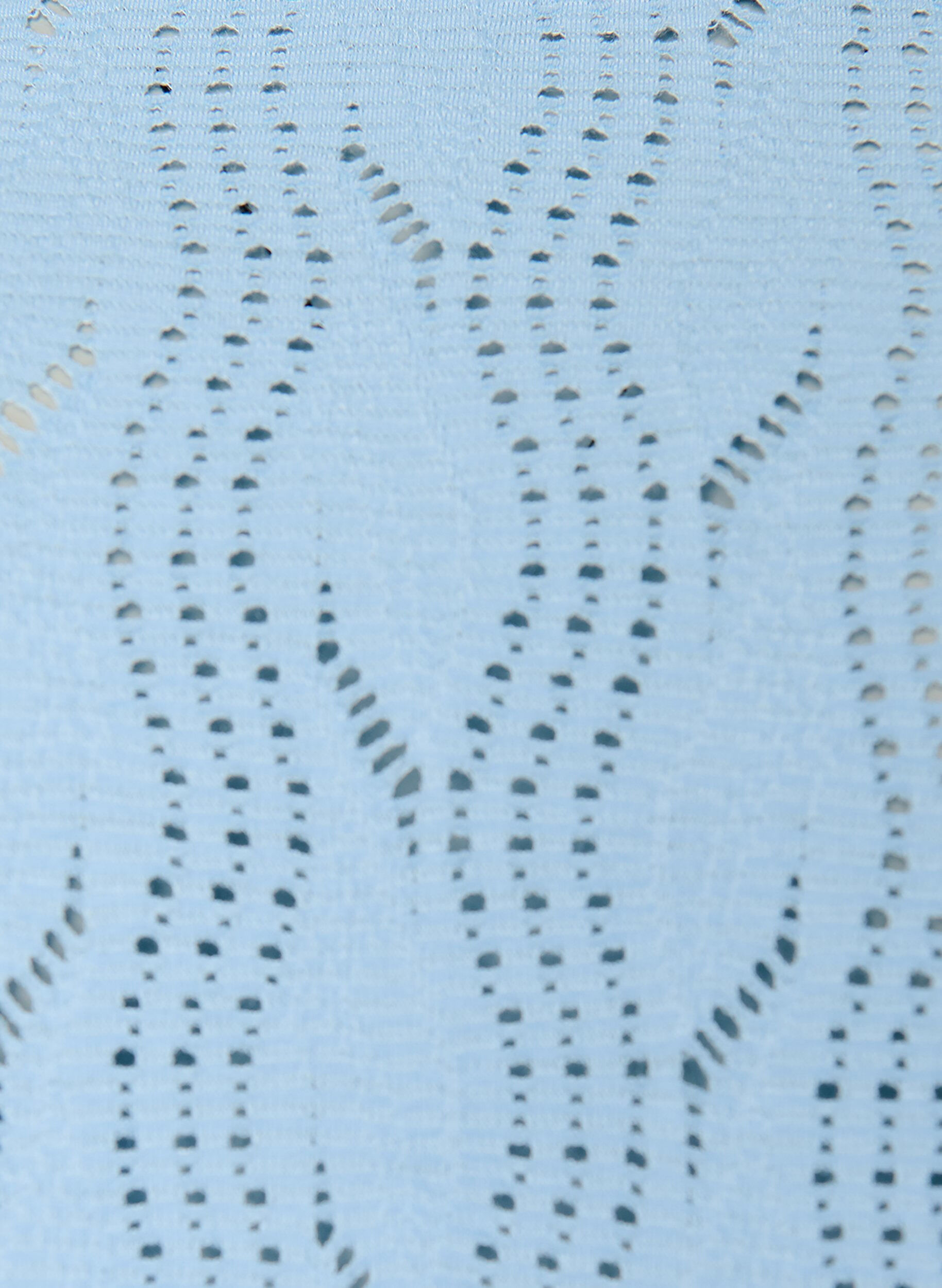 Zizzi Kort jerseykjole med hulm&oslash;nster, Bl&aring;, Packshot image number 2