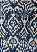 Viskosebluse med m&oslash;nster og 3/4-&aelig;rmer, Bl&aring;, Packshot image number 2