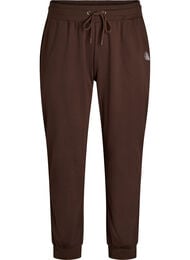 L&oslash;se tr&aelig;ningsbukser med lommer, Brun