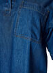 Denimbluse med brystlomme og albuelange &aelig;rmer, Bl&aring;, Packshot image number 2