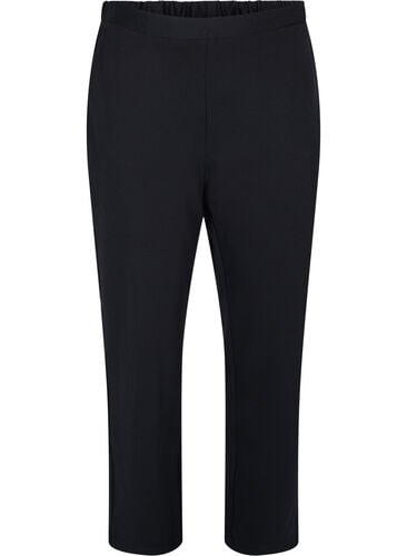 Klassiske bukser med vidde, Black, Packshot image number 0