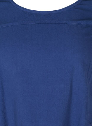 Kortærmet kjole i bomuld, Twilight Blue, Packshot image number 2
