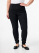 Stretchy jeggings med h&oslash;j talje, Sort, Model image number 2
