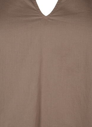 Bluse med lange ærmer og dekorative detaljer, Caribou, Packshot image number 2
