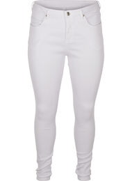 Super slim Amy jeans med høj talje, White, Packshot