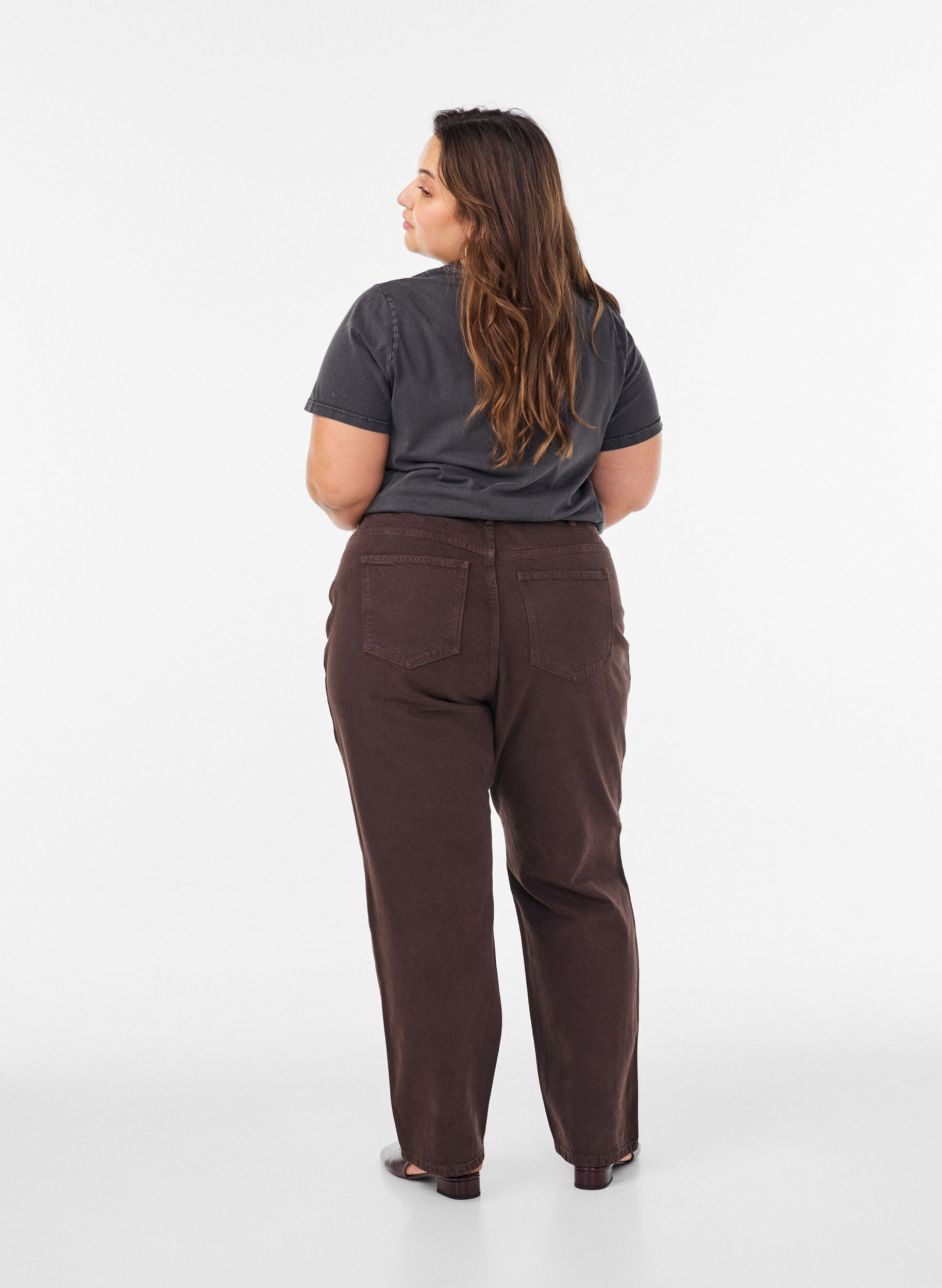 ZizziT-shirt i &oslash;kologisk bomuld med grafisk udtryk, Sort, Model image number 2