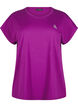 Ensfarvet trænings t-shirt, Lilla, Packshot image number 0