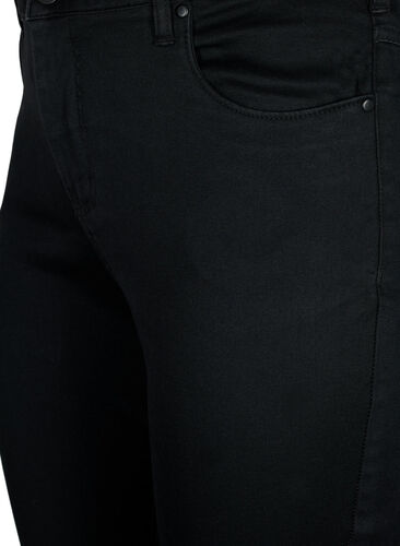 Slim fit Emily jeans med normal talje, Black, Packshot image number 2