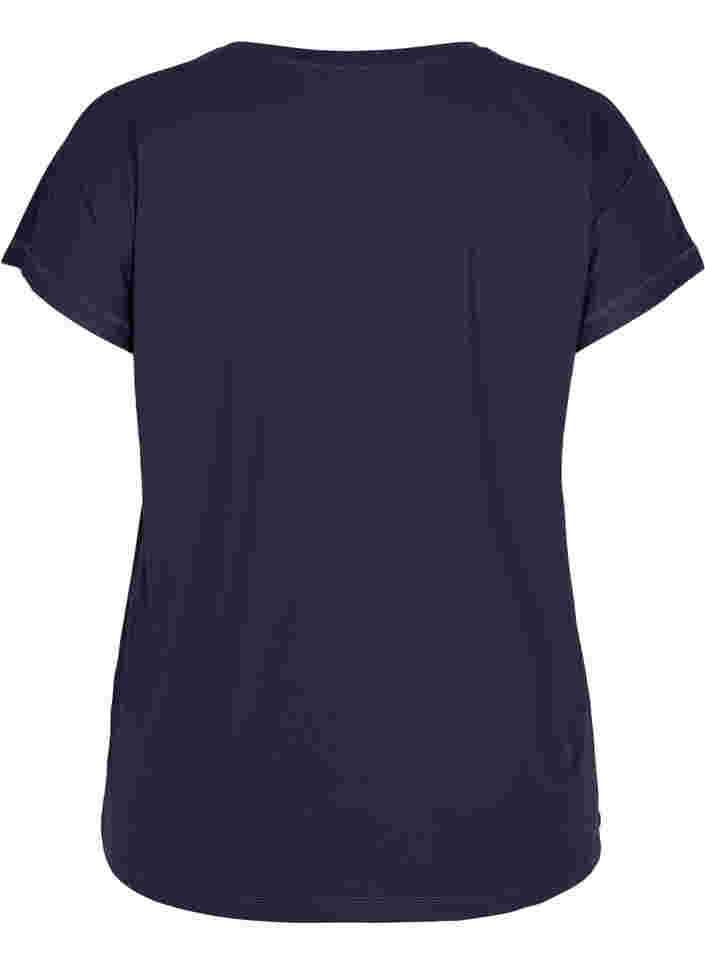 Ensfarvet trænings t-shirt, Graphite, Packshot image number 1