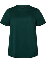 Basis t-shirt i bomuld med rund hals , Gr&oslash;n