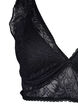 Blonde bralette med blød vattering, Black, Packshot image number 2