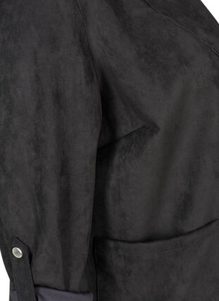 Åben jakke med store lommer, Black, Packshot image number 3
