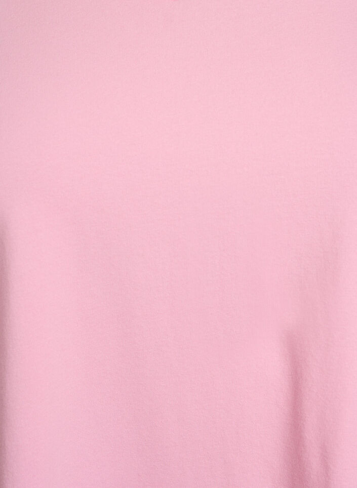 Ensfarvet basis t-shirt i bomuld, Lyser&oslash;d, Packshot image number 2