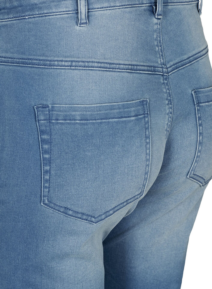 Slim fit Emily shorts med regul&aelig;r talje, Bl&aring;, Packshot image number 2