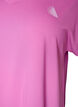 Kort&aelig;rmet tr&aelig;nings t-shirt med v-hals, Lilla, Packshot image number 2