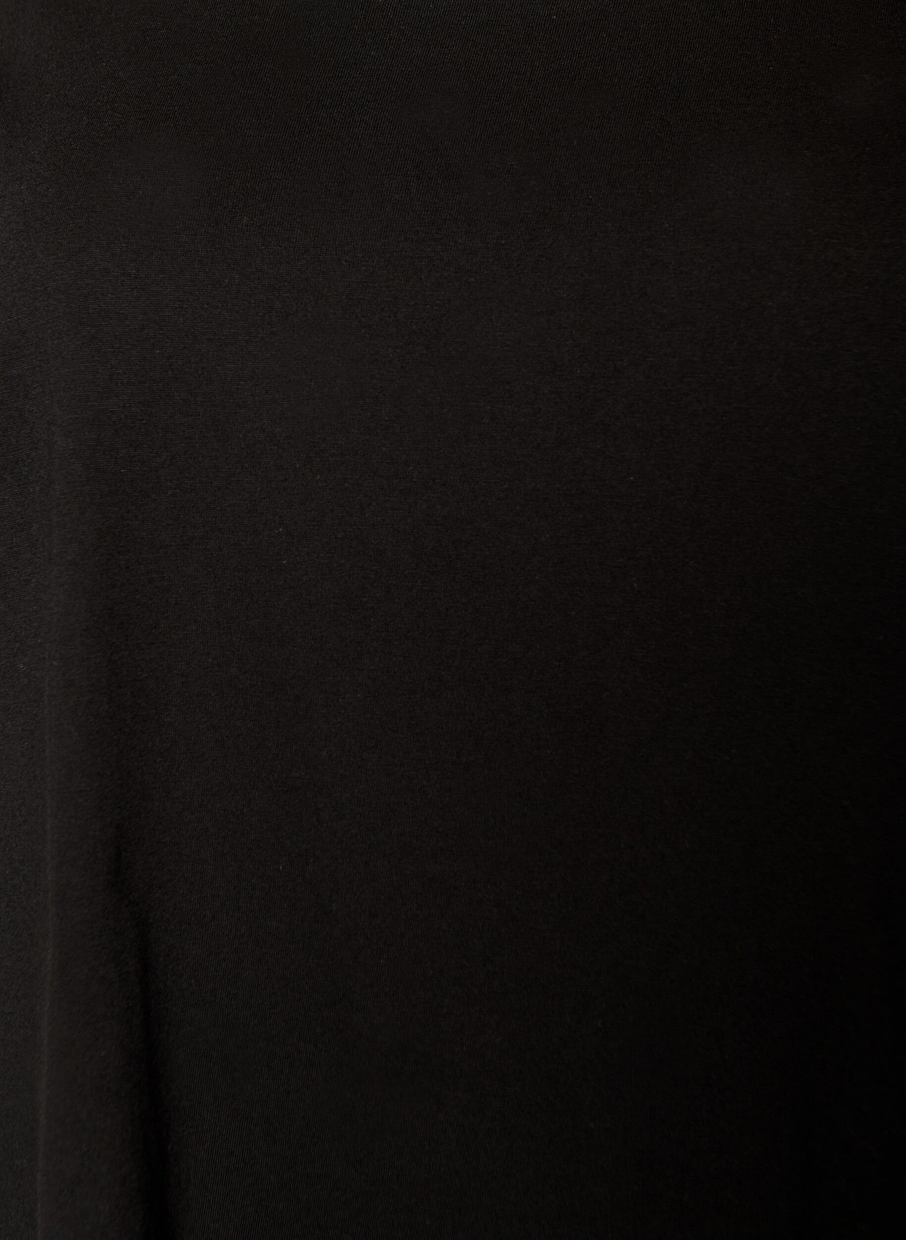 Zizzi 2-pak t-shirt kjole med korte &aelig;rmer, Sort, Packshot image number 3