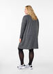 Jersey kjole med knapper, Dark Grey Melange, Model image number 1