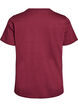 Basis t-shirt i bomuld med rund hals., M&oslash;rk Bordeaux, Packshot image number 1