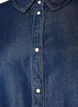Denimskjorte i lyocell med trykknapper, Bl&aring;, Packshot image number 2