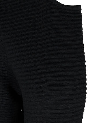 Strikket cardigan med lommer, Black, Packshot image number 2