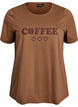 T-shirt med motiv, Brun, Packshot image number 0