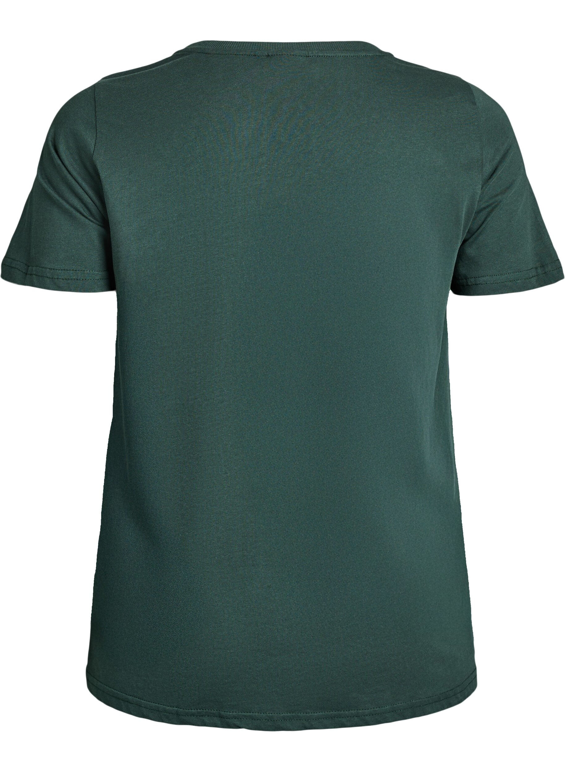 ZizziJule t-shirt i &oslash;kologisk bomuld, Gr&oslash;n, Packshot image number 1