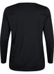 Bomulds natbluse med teksttryk, Black W. Be, Packshot image number 1