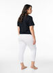 Basis 3/4 leggings i viskose, Hvid, Model image number 2