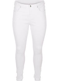 Super slim Amy jeans med h&oslash;j talje, White