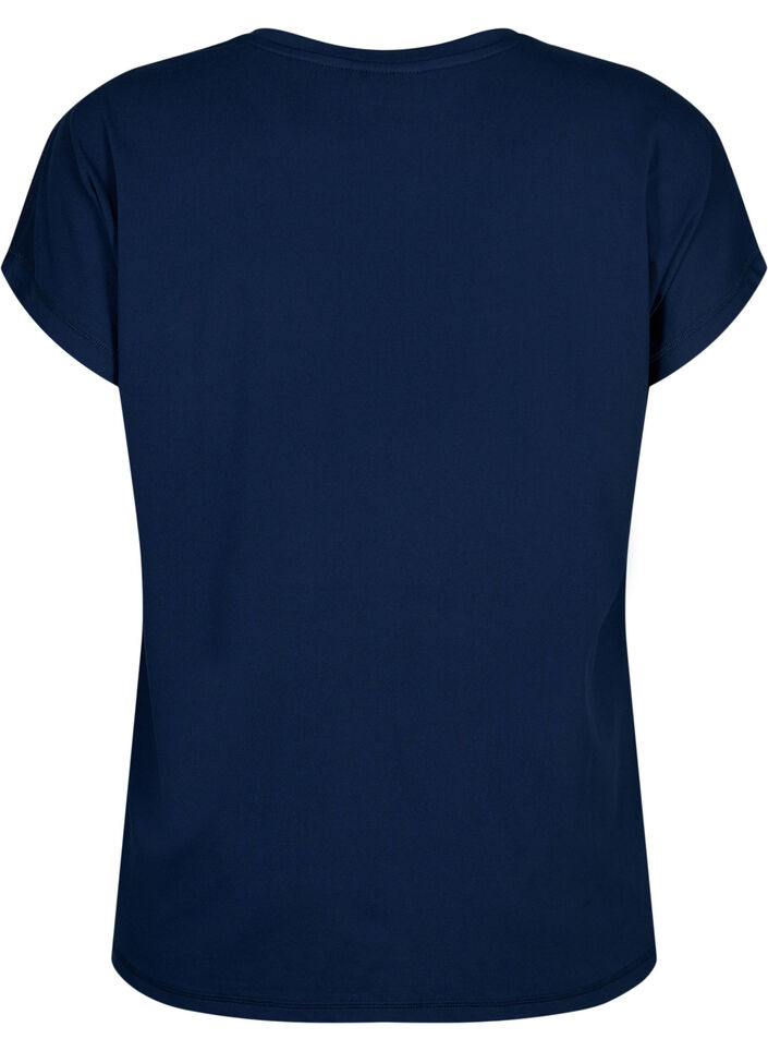 Trænings t-shirt med rund hals, Black Iris ASS, Packshot image number 1